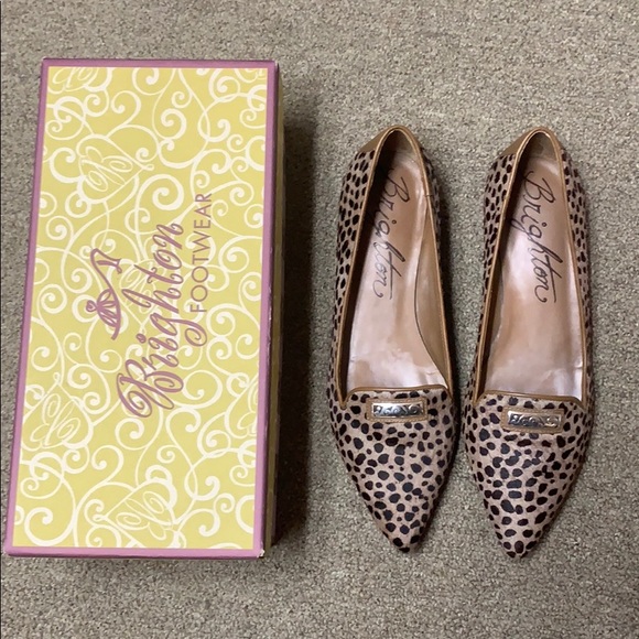 Brighton Shoes - Brighton slip ons sz8. Style Eve Cheetah half calf